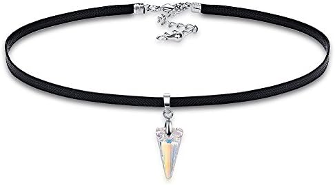 MALANDA Brand Spike Pendant Crystal Pendant Choker Necklace Rope Chain For Women Wedding Jewelry Gift