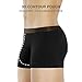 DAVID ARCHY Mens Trunks Underwear Soft Breathable Rayon Made from Bamboo Trunk No Fly Pouch 4-Pack M 2.5''