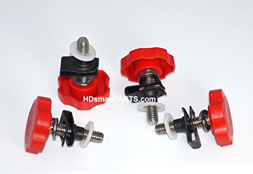 HDsmallPARTS Red 2014-2015 LocEzy Harley-Davidson Saddlebag Mounting/Locks/Knobs/Security Theft Deterrent