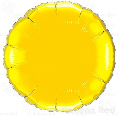 18 Inch Helium Foil Mylar Balloons (Premium Quality), Pack of 3, Round - Gold