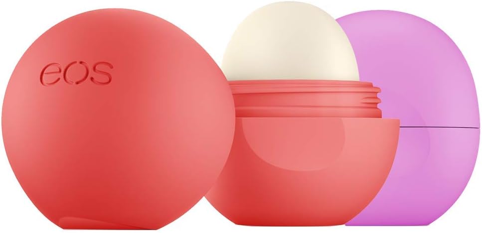 eos Tropical Escape Lip Balm | Pink Coconut and Island Punch | Long-Lasting Moisture | 2-Pack