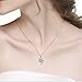 EVERU Sterling Silver Jewelry Sets for Women, Heart Pendant Necklace & Heart Earrings with Sparkle AAA Cubic Zirconia with Gift Box