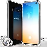 VOTALA Samsung Galaxy S10 Case, Protective TPU, Galaxy S10 Cover [Ultra Lightweight] Anti-Scratch Reinforced Corner Protection Bumper Case For Galaxy S10 2019 - Crystal Clear