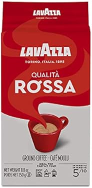 Lavazza Espresso Rossa Ground Coffee, 250g (packaging may vary)