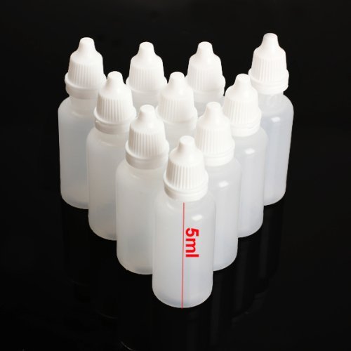 TOPWEL 5ML 50pcs Empty plastic dropper bottle/Dropping Bottles(Drops of plug can removable)plastic bottle Eye Liquid Dropper Refillable Containers