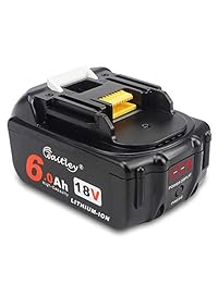 AOYAN-18 V 6,0 Ah batería de iones de litio de repuesto con pantalla de voltaje LED e interfaz de la carga USB para Makita BL1850B BL1850 BL1840 BL1830 BL1820 LXT-400 194204-5