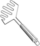 Sturdy Wire Potato Masher - Gourmet Wire Masher- Stainless Steel 18/10 - Durable - Large Size 27cm - by Utopia Kitchen