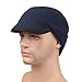 Home Prefer Unisex Winter Skull Cap Outdoor Windproof Polar Fleece Earflap Hat with Visor Navy Blue