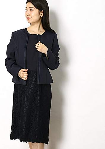 Amazon アールユー Ru 入学式 卒業式 セットアップスーツ2点セット ノーカラージャケット ワンピース 75ネイビー Xxs スーツ 通販