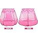 Famoy Ball Pits for Toddlers, Folding Princess Play Tent Pop Up Toys for 3 Year Old Girl, Pink (Balls not Included)
