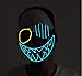 Scary Led Mask Purge Halloween Light Up Professional Rave Costumes Glow Stick Led Face Changeable Party City Mask for Parties Festival Costume by Latburg (led mask-001)
