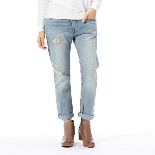 Amazon リーバイス R レディース Levi S R 501ct カスタムテーパード ライトカラー Cone Mills 10 8oz クラッシュデニム ライトカラー 23インチ パンツ 通販