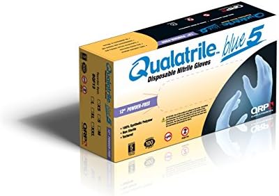 QRP BQF12 Qualatrile Blue Nitrile 12" Powder-Free Gloves