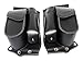 Senkauto Leather Left Right Side Saddlebag Guard Bag with Water Drink Bottle Holder for 1983-2017 Harley Electra Street Tri Glide Touring Bikes