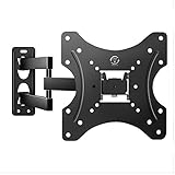 TV Wall Mount for Most 10-42 Inch LED LCD Plasma Flat Screen Monitor, VESA 200x200mm, with Full Motion Tilt Swivel Articulating 15" Extension Arm, Fits 16" Wall Studs and Loading Capacity 66 lbs