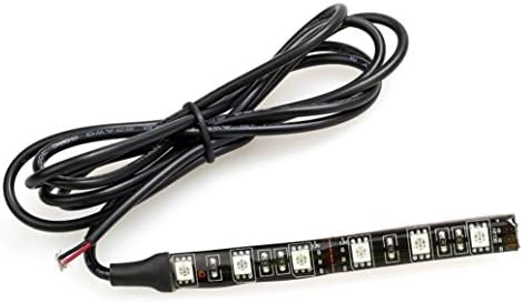 USSay ETohio Car Auto LED Light 2x Mini Strip Black led motorcycle Turn signal Universal Amber lights Strip 6LED