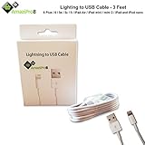AmaziPro8 Lightning Cable 3ft (Three Feet) 8 pin USB SYNC Cable Charger Cord for Apple iPhone 6 Plus / 6 / 5s / 5c / 5 / iPad Air / iPad mini / mini 2 / iPad and iPod nano (Compatible with iOS 8) [White]