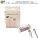 AmaziPro8 Lightning Cable 3ft (Three Feet) 8 pin USB SYNC Cable Charger Cord for Apple iPhone 6 Plus / 6 / 5s / 5c / 5 / iPad Air / iPad mini / mini 2 / iPad and iPod nano (Compatible with iOS 8) [White]