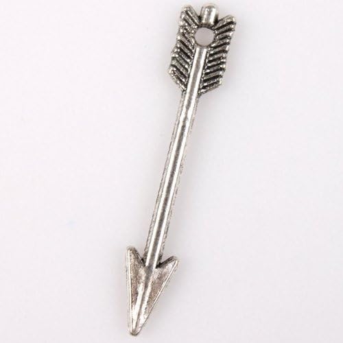 Charms Carved Arrow Antique Silver Alloy Findings Fit Craft Making (100pcs)