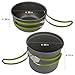 RioRand Portable Cookware Backpacking Bowl Pot Pan Cooking Kit
