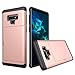 Hayder Galaxy Note 9 Case with Wallet Credit Card Slot Holder Dual Layer Protective Cover for Note 9 (Rose gold)
