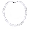 BlueRica Puka Shell & Black Coconut Chip Jewelry Set - Necklace & Anklet