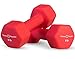 Fitness Republic Neoprene Dumbbell Set of 2, 2-20 Pounds Sets Non-Slip, Hex Shape, Free weights set for Muscle Toning, Strength Building, Weight Loss - Portable Weights for Home Gym Hand Weight