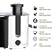 Aigostar Grape - Wide Mouth Juicers, Dual Speed Vegetable and Fruit Juicer Extractor, Centrifugal Juicer Machine Easy Clean for Celery, Whole Fruit, Anti-drip, Stainless Steel and BPA-Free
