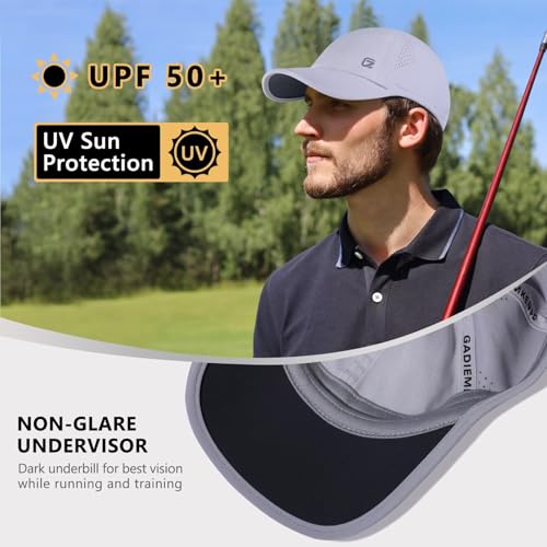 GADIEMKENSD Performance Running Hat Stretchy Fabric with Vented Mesh for Outdoor Workouts