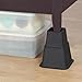 Katzco Bed Risers - Adjustable Heavy Duty - 8 Piece Set - 3, 5 or 8 Inches Tall with Multi Height Function - for Any Bed Frame, Furniture, Table Riser and Lift, College, Dorm, Room Accessories
