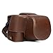 MegaGear Sony Cyber-Shot DSC-RX10 IV, DSC-RX10 III Ever Ready Leather Camera Case and Strap, with Battery Access - Dark Brown - MG761