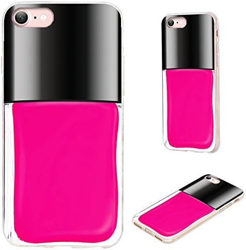 iPhone 8 Case,iPhone 7 Case,VoMotec [Cute series] Shockproof Anti-scratch Slim Flexible Soft TPU Protective Skin Cover Case For Apple iPhone 7 8 4.7 inch,funny pink nail ponish