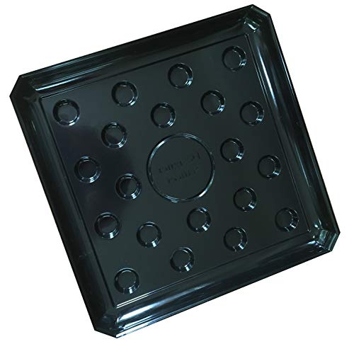 TipPot Square Planter Saucer Drip Tray for Any Planter with 12″x12″ Base
