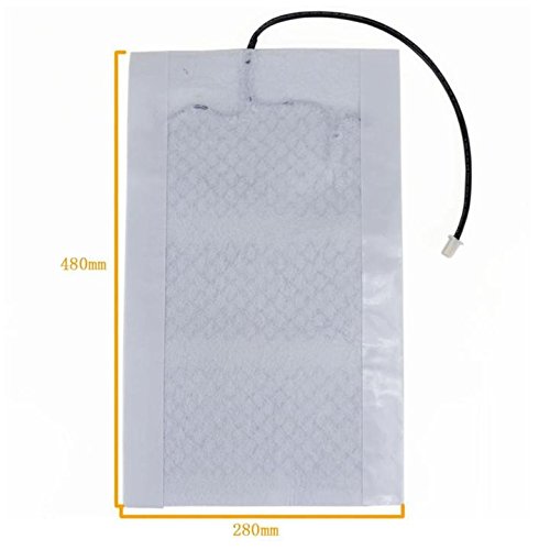 WATERCARBON car heated seat LCD display 5-speed 2 button switch Built-in Car Heated Seat Heater Pad Seat Warmer Covers Kit Carbon Fiber Premium White heating pad 2 Seats