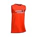 Under Armour Boys DuoLogo Tank, Dark Orange/Grey, Large / 14-16 Big Kids