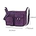 Robot Bee Women Messager Casual Nylon Shoulder Crossbody Handbag Purple