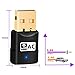 USB WiFi Adapter - Dual Band 600Mbps Wireless Adapter, WiFi Dongle Adapter for PC/Desktop/Laptop,Support Windows 10/8/8.1/7/Vista/XP/2000, Plug and Play