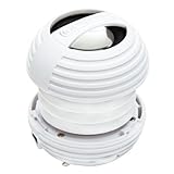 XBOOM Mini Portable Capsule Speaker with Rechargeable Battery and Enhanced Bass+ Resonator - White