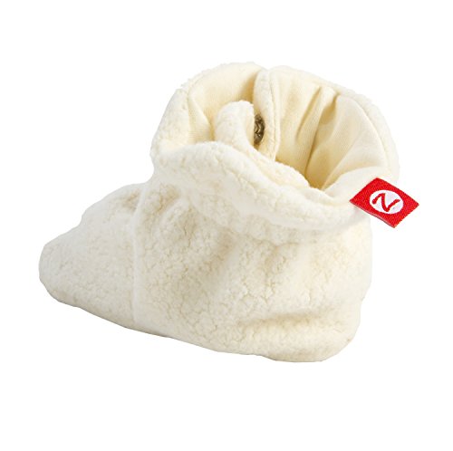 Zutano Newborn Unisex-Baby Fleece Bootie, Cream, 6 Months