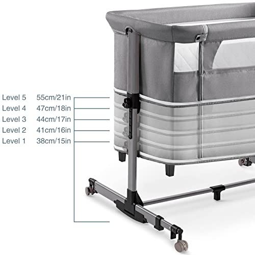 nordmiex Baby Crib,3 in 1 for Baby,Bedside Sleeper Bedside Baby Crib for
