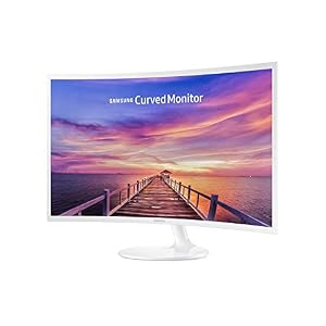 Samsung-2017-32-Full-HD-1920-x-1080-Curved-LED-Ultra-Slim-Monitor-with-169-250cdm2-4ms-Gaming-Mode-HDMI-Display-Port-Headphones-Inputs-Glossy-White