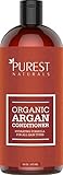 Purest Naturals Argan Oil Daily Conditioner - Best Moisturizing, Volumizing Sulfate Free Conditioner for Women, Men & Teens - Revives Dry & Damaged Hair - Made With Organic Ingredients