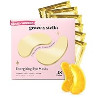 grace & stella Award Winning Under Eye Mask - Birthday Gifts for Women - Gel Eye Patches for Dark Circles, Puffy Eyes, Wrinkles, Undereye Bags - Gifts for Teen Girls Vegan Self Care (48 Pairs, Gold)