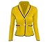Coolred Women's Long Sleeve Slim Fashion Elegant 2 Button Sexy Suit Jacket