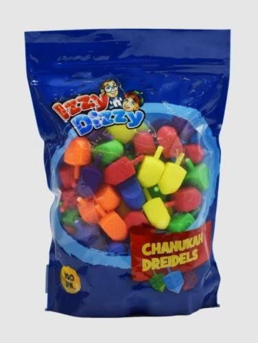 Global Kosher Ner Mitzvah Dreidels Assorted Colours 100pk, Multicolor