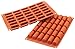 Silikomart SF129 Platinum Silicone Mini Log Mould, 44 x 18mm, Terracotta
