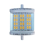 La Farahâ„¢ R7s base 78mm LED Bulb 8 Watt 800 Lumens 2700k Warm White J type halogen bulb led replacement