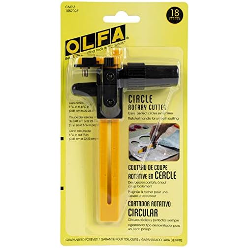 OLFA 18mm Rotary Circle Cutter (CMP3) Adjustable Rotary Blade Cutter