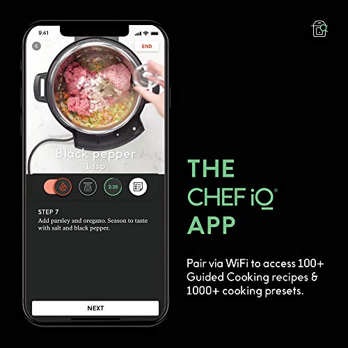CHEF iQ Smart Pressure Cooker 10 Cooking Functions & 18 Features, Built-in Scale, 1000+ Presets & Times & Temps w/App… - Image 4