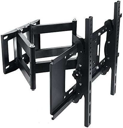 HenxlcoDual Arm Articulating Full Motion Tilt TV Wall Mount Swivel Bracket for Most 32 37 40 42 46 47 50 52 55 65", Some up to 70" Flat Screen Panel Plasma LCD LED TV with VESA up to 600x 400mm